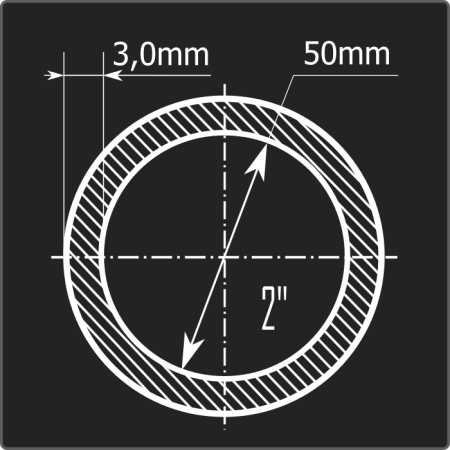 Труба ВГП 50*3,0 ст.3сп Феррум 6м ГОСТ 3262-75 Стык