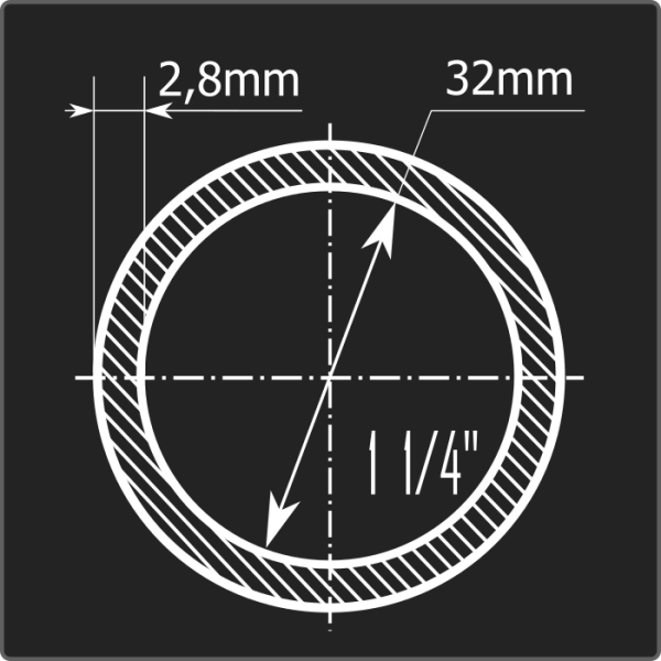Труба ВГП 32*2,8 ст.3сп Феррум 6м ГОСТ 3262-75 Труба ВГП 32*2,8 ст.3сп Феррум 6м ГОСТ 3262-75