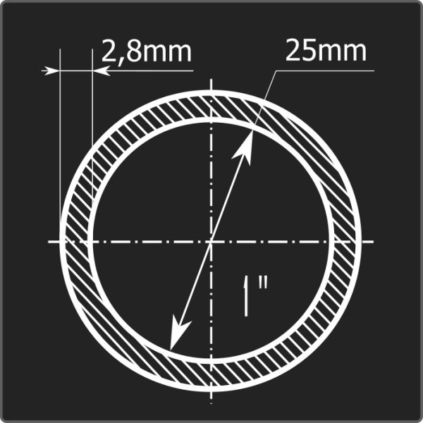 Труба ВГП 25*2,8 ст.08кп Феррум 6м ГОСТ 3262-75 Труба ВГП 25*2,8 ст.08кп Феррум 6м ГОСТ 3262-75