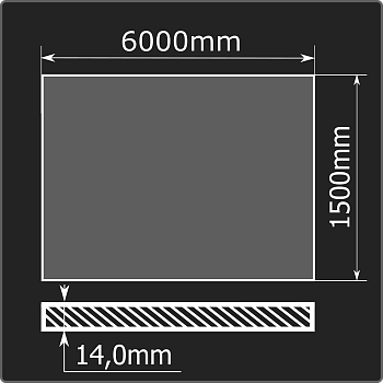 Лист горячекатаный 14*1500*6000 ст.3сп ММК ГОСТ 14637-89