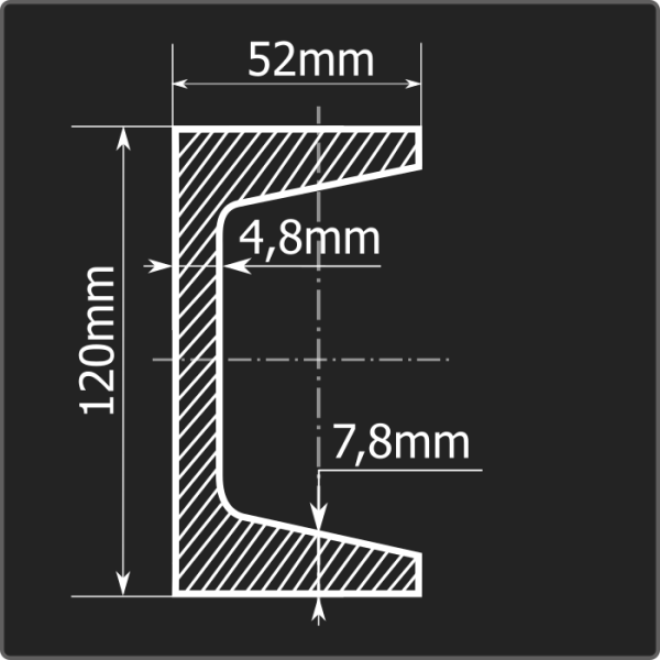 Швеллер 12У ст.3сп 12м ГОСТ 535-2005/ГОСТ 8240-97 Швеллер 12У ст.3сп 12м ГОСТ 535-2005/ГОСТ 8240-97