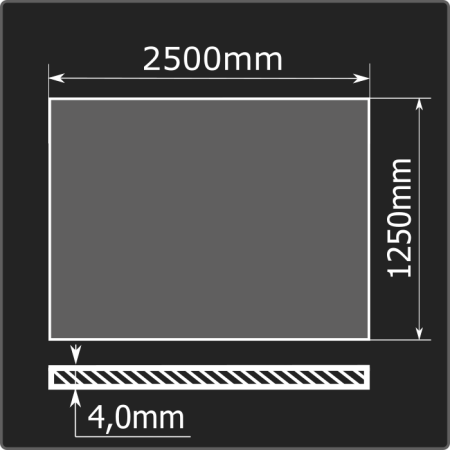 Лист горячекатаный 4,0*1250*2500 ст.3сп Феррум ГОСТ 14637-89