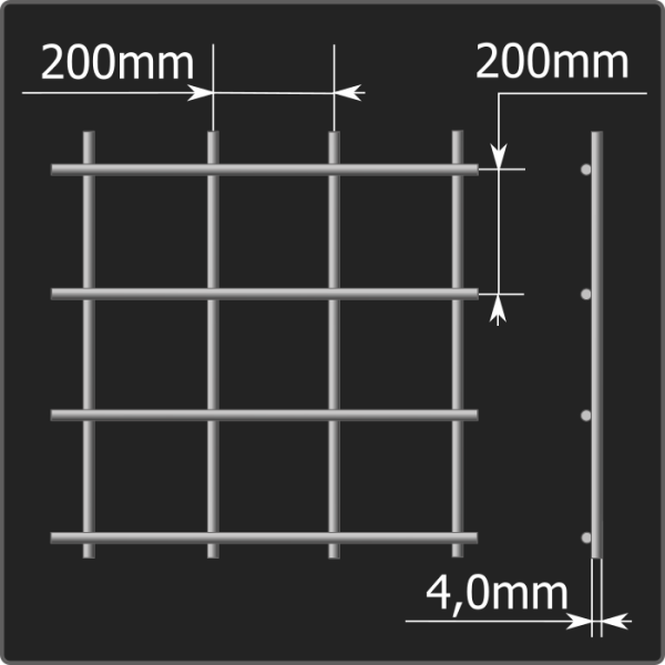 Сетка кладочная 200*200*4,0 (2,0*3,0) ТУ 25.93.13-001-03876796-2019 Сетка кладочная 200*200*4,0 (2,0*3,0) ТУ 25.93.13-001-03876796-2019