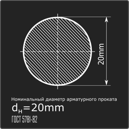 Арматура 20,0 А-I (А240) ГОСТ 5781-82 11,7м
